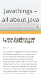 Mobile Screenshot of javathings.com